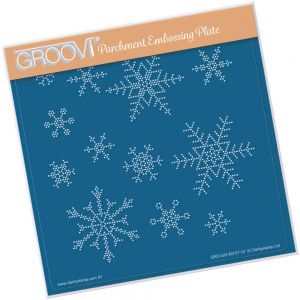 Szablon do Pergamano Small Snowflakes Groovi® Grid A5 Square - 1 szt
