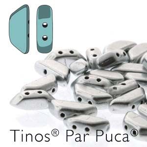 Tinos® Par Puca® 4x10 mm  Silver Aluminum Mat - 5 gr