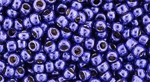 Korálky Toho Round 8/0 Permafinish -  Galvanized Violet TR-08-PF581-10 gram