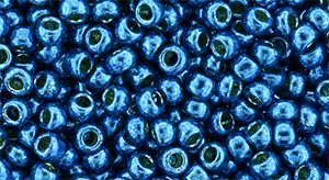 Toho Round 8/0 Permafinish - Galvanized Turkish Blue TR-08-PF584-10 gram
