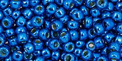 Toho Round 8/0 Permafinish - Galvanized Ocean Blue TR-08-PF585 -10 gram