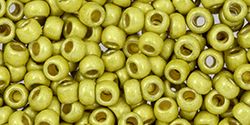 Toho Round 11/0 Permafinish -  Matte Galvanized Yellow Gold TR-11-PF590F-10 gram