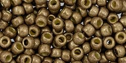Beads Toho Round 8/0 Permafinish - Matte Galvanized Almond TR-08-PF593F-10 gram