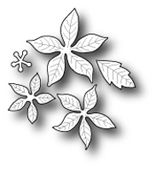 Wykrojnik Poppystamps  - Small Blooming Poinsettia 902  - 1 op