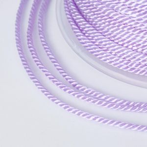 Sznurek ozdobny skręcany 1,5-2mm Lilac  - 1m