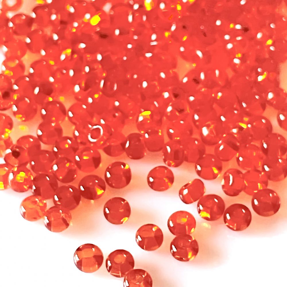 Rocaille 6/0 Czech seed beads - Orange Amber - 10 gram