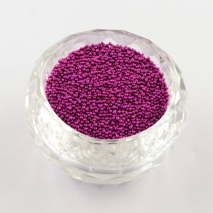 Bulion szklany 0,6-0,8 mm Metallik Purple - 15 gram