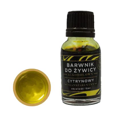 Barwnik - tusz alkoholowy do żywicy epoksydowej Royal Resin CYTRYNOWY  15 ml