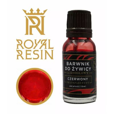 Barwnik alkoholowy do żywicy epoksydowej Royal Resin CZERWONY  15 ml