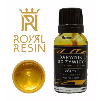 Barwnik alkoholowy do żywicy epoksydowej Royal Resin ŻÓŁTY 15 ml