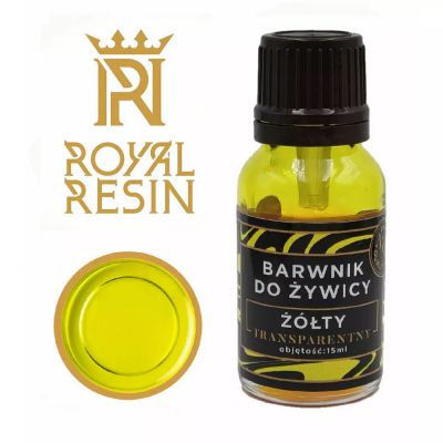 Barwnik  do żywicy  transparentny - Royal Resin - ŻÓŁTY - 15 ml