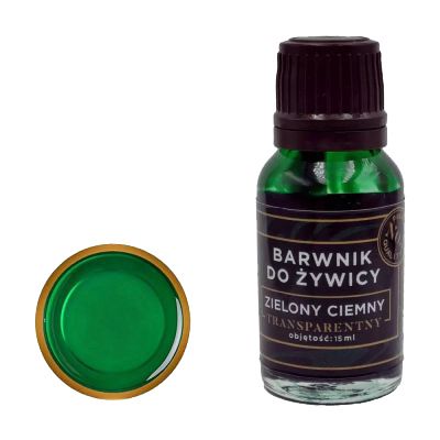 Barwnik do żywicy transparentny - Royal Resin - ZIELONY CIEMNY - 15 ml