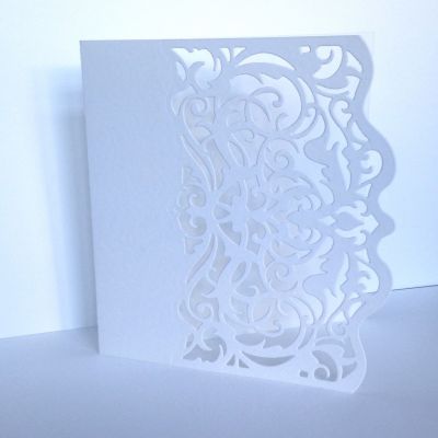 Baza kartki/zaproszenia 13,3x13 cm white (240gr)  - 1 szt