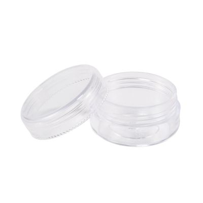 Plastic Bead Containers, 10ml.  Round, about 39x22 mm , CLEAR  - 1 pc