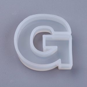Forma silikonowa do żywicy  litera G 44x43X10mm- 1 szt