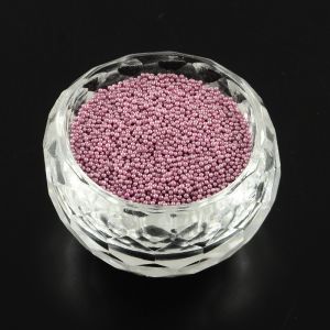 Bulion szklany 0,6-0,8 mm Metallik PLUM - 15 gram