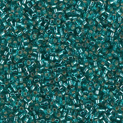 Miyuki Delica 11/0 Silver Lined Caribbean Teal DB1208 - 5 gram