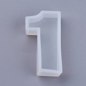 Silicone Moulds for resin NUMBER 1 43x23x10mm - 1 pc