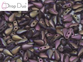 DropDuo® 3x6 mm Crystal Full Capri Rose Matted - 20 szt