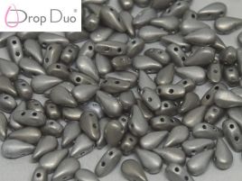 DropDuo® 3x6 mm Crystal Full Argentic Matted - 20 szt