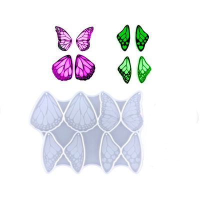 DIY Butterfly Wing Pendant Silicone Molds -  166x117x7 mm ( 56-57x28.5-45,5 mm) - 1 szt