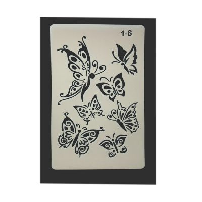 PET Plastic Hollow Painting Silhouette Stencil, Butterfly ,246x160 mm - 1 pc