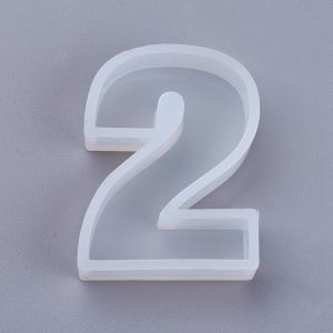 Silicone Moulds for resin NUMBER  2 44x33x10mm - 1 pc