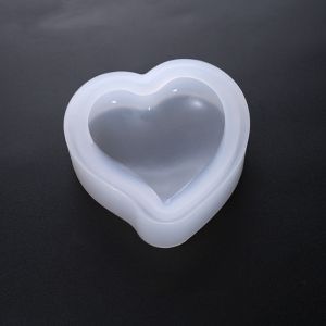 Forma silikonowa do żywicy - HEART - 75x7x28mm - 1 szt