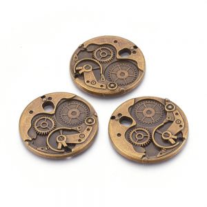 Baza  zawieszki  WATCH GEARS 38x38x3 mm Nickel Free antique bronze -  szt