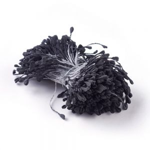 Pręciki do kwiatów matte black 50 szt dwustronne (100 precików) - 1 op