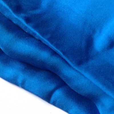 Jedwab naturalny 100 % ponge capri blue KUPON 180x38 cm