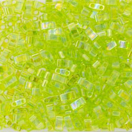 Miyuki Half Tila Beads HTL0258 - Transparent Chartreuse AB - 5 gram ok.125 szt.