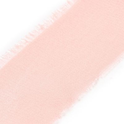Wstążka szyfonowa szer. 3,8cm , kolor  różowy - 6,5 m rolka - 1 op