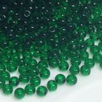 Koraliki Rocaille 11/0 Czech seed beads - Transparent Dark Green 50060 - 50 gram