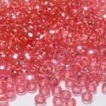Rocaille 9/0 Czech seed beads - Silver Lined Lt. Raspberry - 10 gram