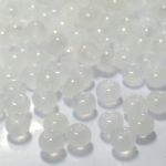 Rocaille 5/0 Czech seed beads - Opal White 02090 - 10 gram