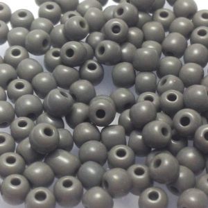 Rocaille 6/0 Czech seed beads - Opaque Grey col 43020 - 10 gram