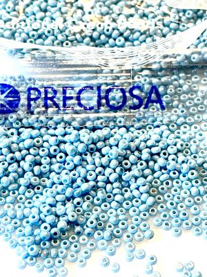 Beads Rocaille 11/0 Czech seed beads - Opaque Sfinx Milk Blue  - 50 gram
