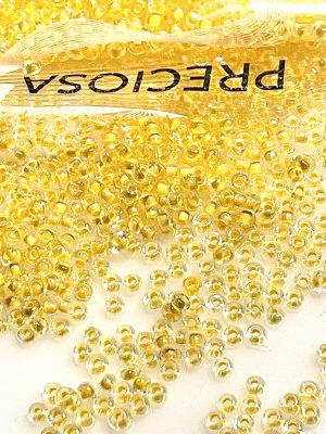 Beads Rocail 8/0 Crystal Terra Yellow Lined 38686 - 10 gram
