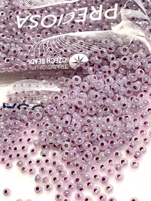 Perlen Rocaille 8/0 Czech seed beads - Sfinx Lt. Violet  col 37328 - 10 gram