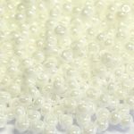 Rocaille 10/0 Czech seed beads - Opaque Luster White  46102 -50 gram