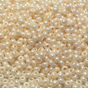 Rocaille 5/0 Czech seed beads - Cream Shell col 47113 - 10 gram