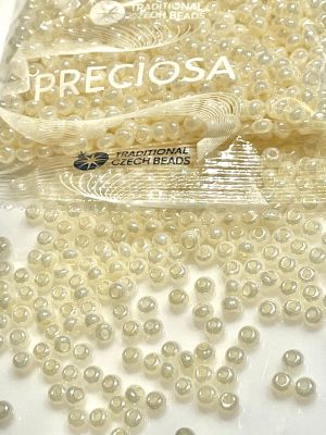 Koraliki Rocaille 6/0 Czech seed beads - Shell Ecru col.  46113 - 10 gram