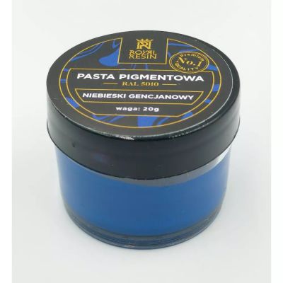 Pigment do żywic - NIEBIESKI GENCJANOWY  RAL 5010 - pasta 20 gram - 1 op