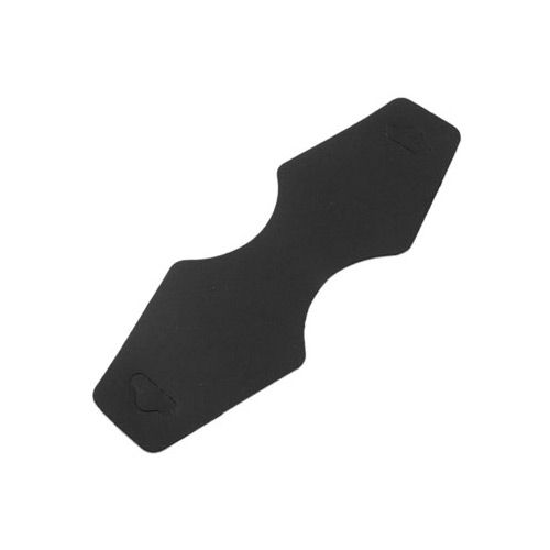 Zawieszka/metka do biżuterii 12,2x4,6cm - czarne , plastik -  10 szt.