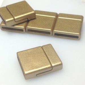 Zapięcie magnetyczne 15 mm (21x18) Hight Quality gold-mat akryl/metal - 1 szt.