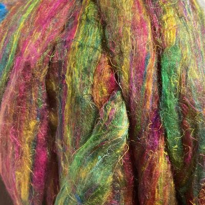 Jedwab Sari czesanka Colorful - 10 gram