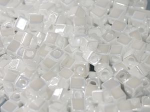 Miyuki Square Beads 4 mm White Pearl Ceylon SB0420-04 - 5 GRAM