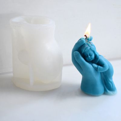 Baby in Hand Candle Silicone Molds - 110x80 mm  - 1pc