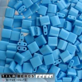 Miyuki Tila Beads Opaque Turquoise Blue TL0413 - 55szt